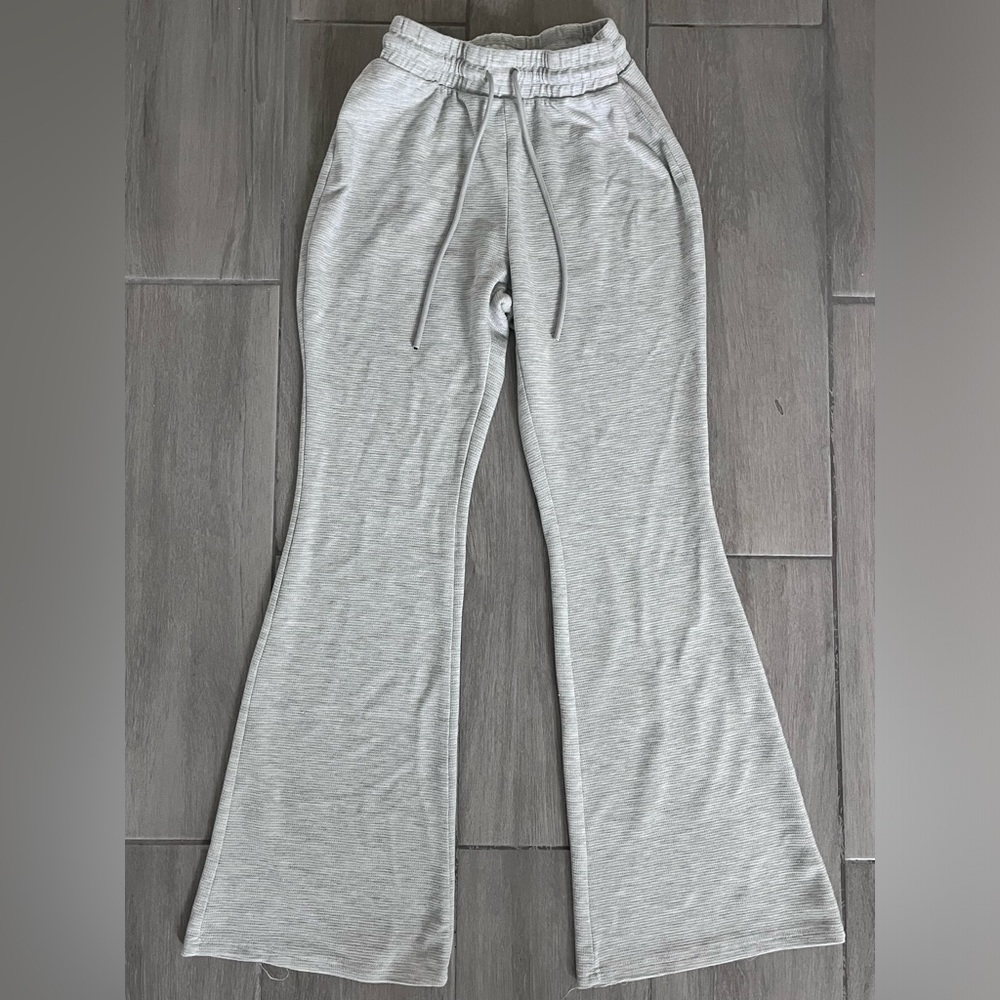 Light Gray Flared Sweatpants